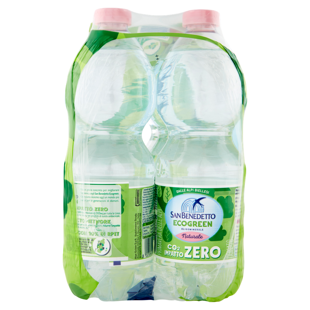 Acqua Naturale Ecogreen San Benedetto 6 Da L.0,5 - Foto 2