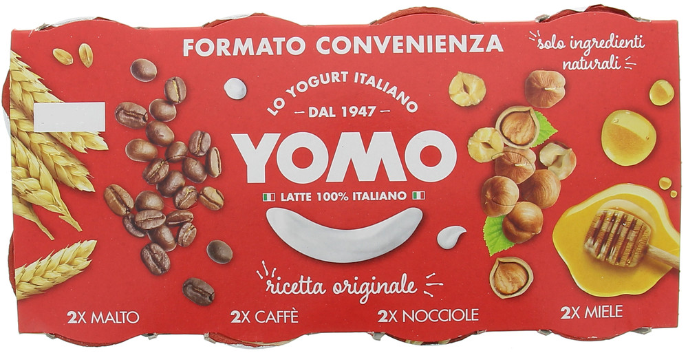 8 Yogurt Malto/Nocciola/Miele/Caffe' Yomo - Foto 1