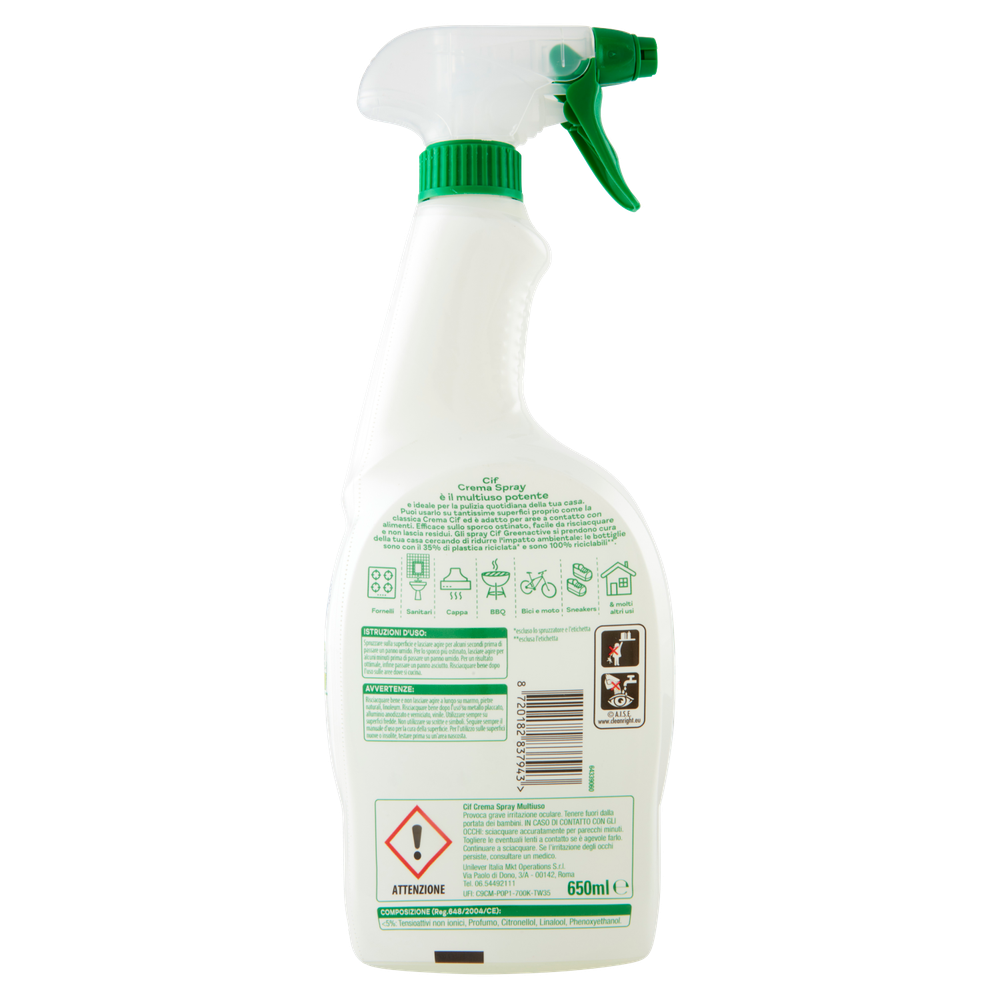 Detergente Multisuperficie Spray Power Cream Cif - Foto 3