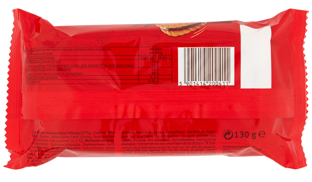 Biscotti Hit Minis Cacao Crème Con Ripieno Al Cacao Bahlsen - Foto 3