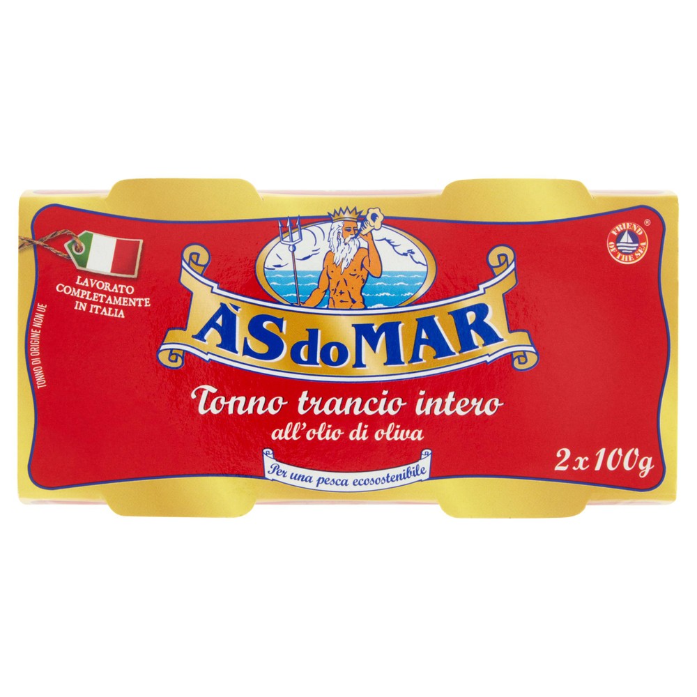 Tonno Trancio Intero All'olio D'oliva 2x100g Asdomar - Foto 1