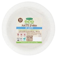 Piatti Fondi In Carta Bennet Eco Cm.19