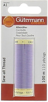 Filo Per Cucire Colore 158 Viola Pastello Mt.100 Gutermann Filo Per Cucire Colore 158 Viola Pastello Mt.100 Gutermann