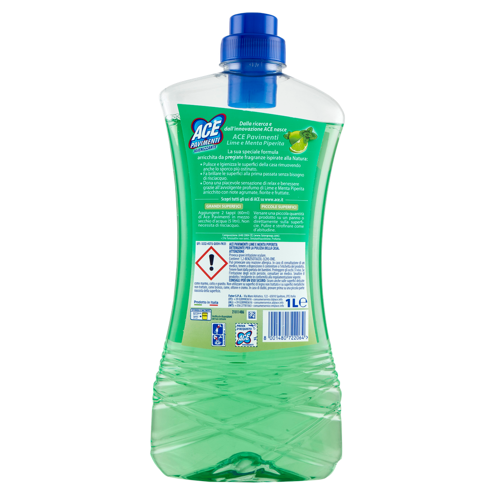 Detergente Pavimenti Lime E Menta Ace - Foto 3