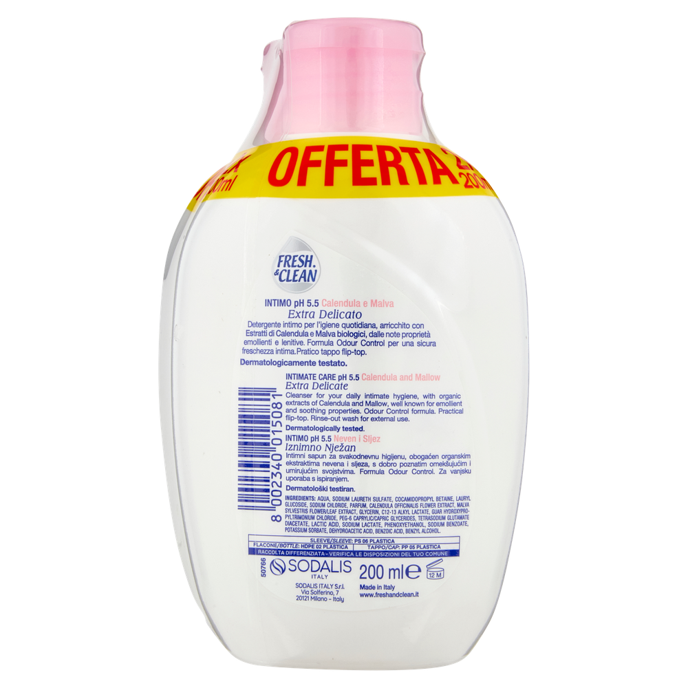 Detergente Intimo Calendula Fresh&Clean X2 - Foto 3