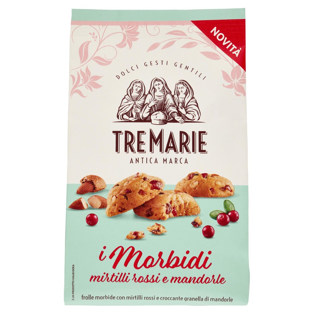 Biscotti Frollini Morbidi Ai Mirtilli Rossi E Mandorle Tre Marie - Foto 1