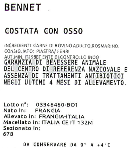 Costata Di Manzo Con Osso Filiera Valore Bennet - Foto 3