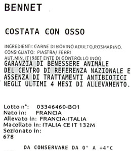 Costata Di Manzo Con Osso Filiera Valore Bennet - Foto 3