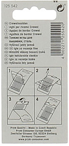 16 Aghi Per Ricamo Assortiti N.3/9 Prym - Foto 2