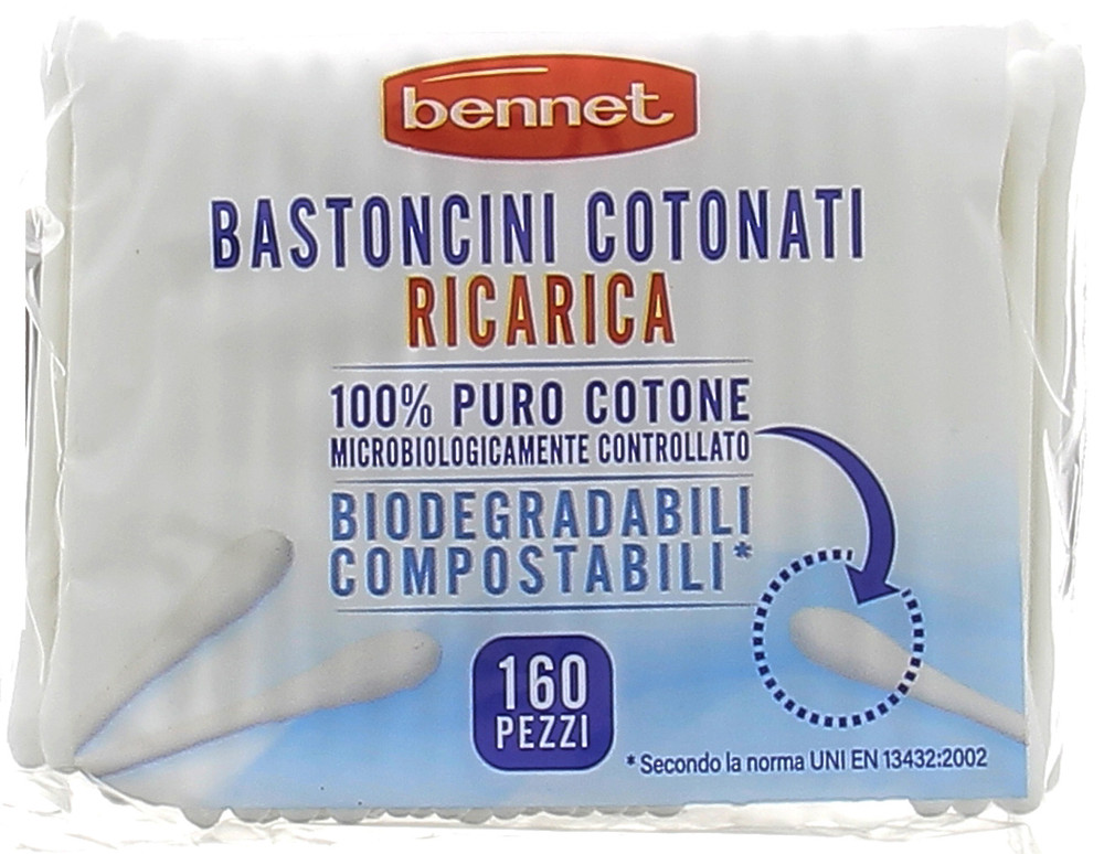 Bastoncini Cotonati Puliorecchie Ricarica Bennet - Foto 1