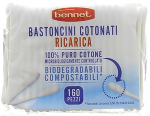 Bastoncini Cotonati Puliorecchie Ricarica Bennet - Foto 1