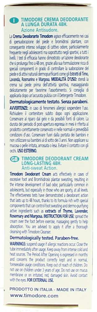 Crema Deodorante Lunga Durata Timodore Ciccarelli - Foto 2