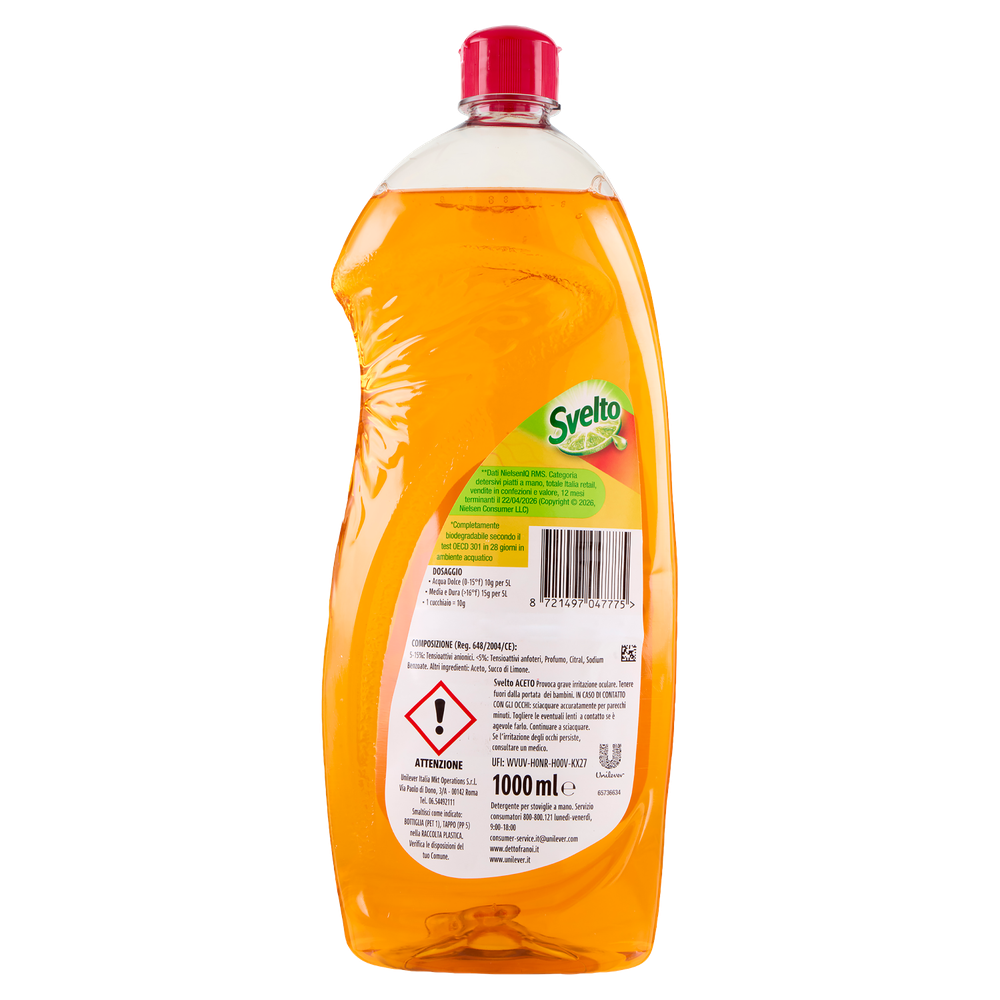 Detergente Per Piatti Aceto 1l Svelto - Foto 3