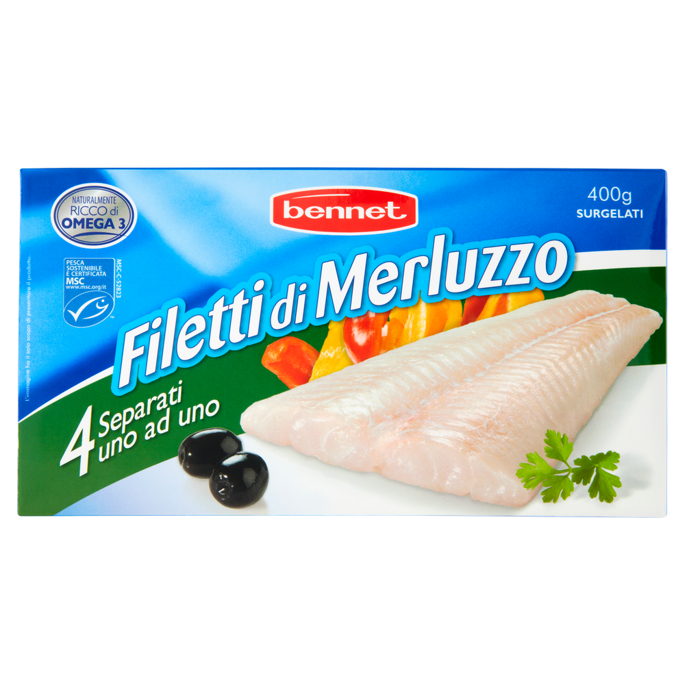 Filetti Merluzzo Surgelati Bennet - Foto 1