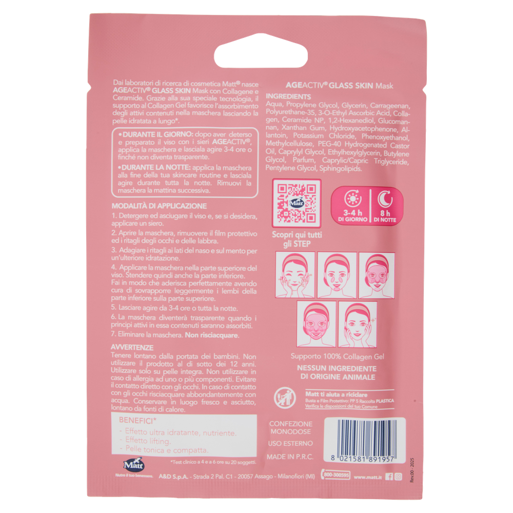 Maschera Viso Glass Skin Matt - Foto 3