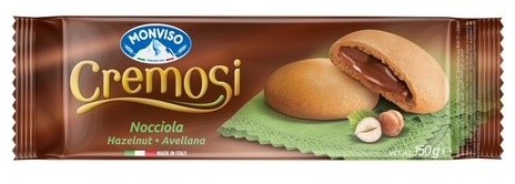 Biscotti Cremosi Farciti Con Crema Nocciola Monviso - Foto 1