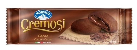 Biscotti Cremosi Farciti Con Crema Cacao Monviso - Foto 1