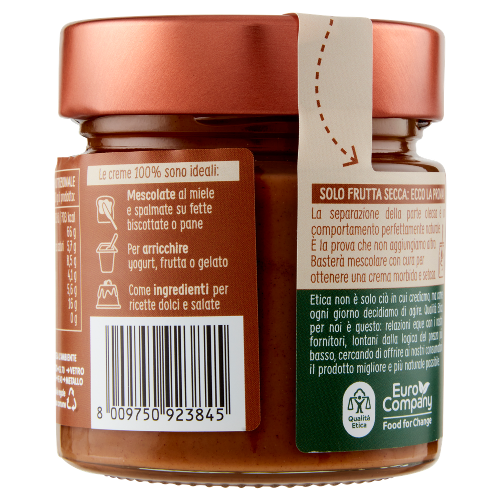 Crema Spalmabile Biologica 100% Di Nocciole Eurocompany - Foto 3