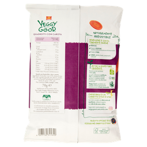 Snack Quadrotti Con Lenticchie, Riso E Carote Veggy Good San Carlo - Foto 3