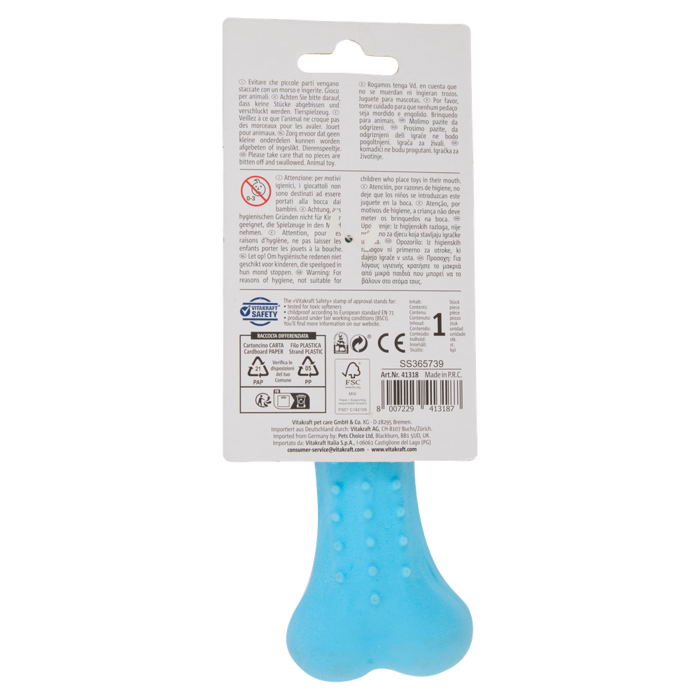 Osso In Tpr Per Cani 16 Cm Vitakraft Colori Assortiti - Foto 3