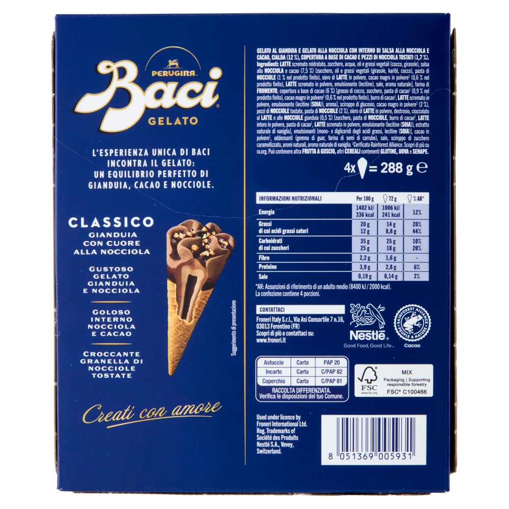 Cono Gelato Baci Perugina Conf. Da 4 - Foto 3