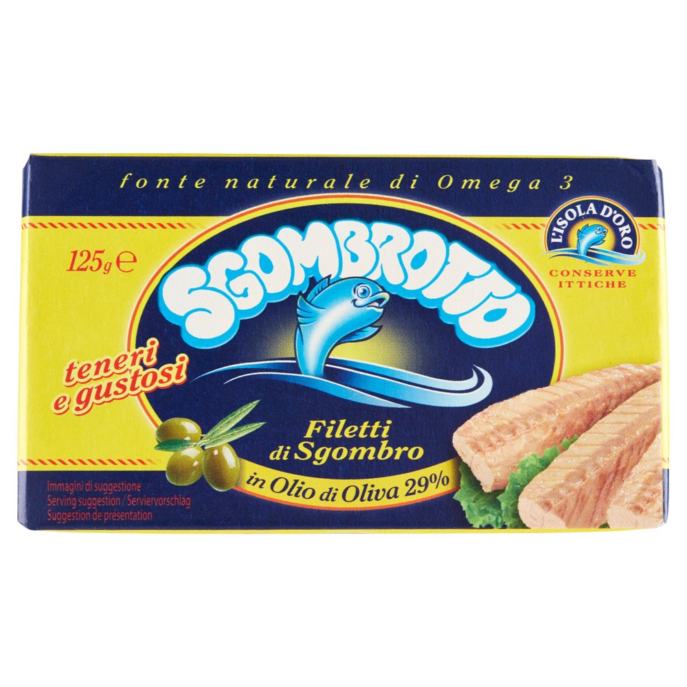 Filetti Di Sgombro Sgombrotto In Olio D'oliva 29% L'isola D'oro - Foto 1