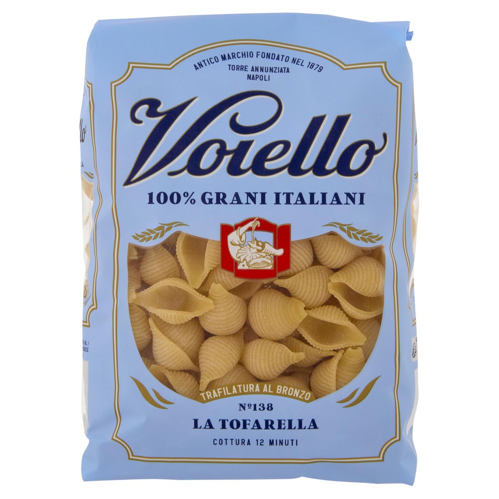 Pasta La Tofarella N.138 Di Grano Aureo 100% Italiano Voiello - Foto 1