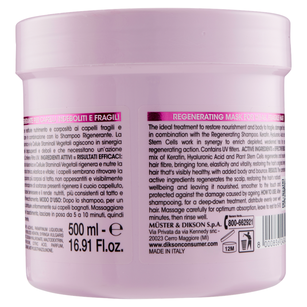Maschera Per Capelli Cheratina Dikson - Foto 3