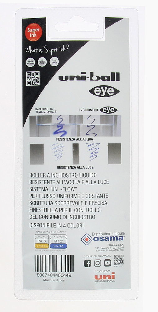 Penna Roller A Inchiostro Liquido Uniball Eye Osama - Foto 2