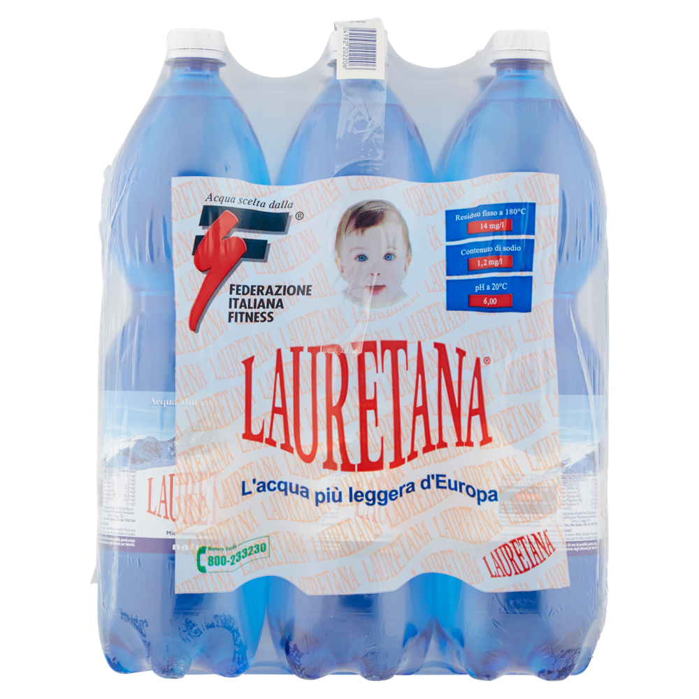 Acqua Naturale Lauretana 6 Da L.1,5