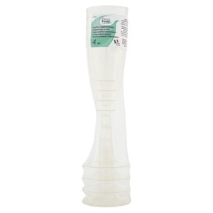 4 Flutes Compostabili Trasparenti - Foto 1