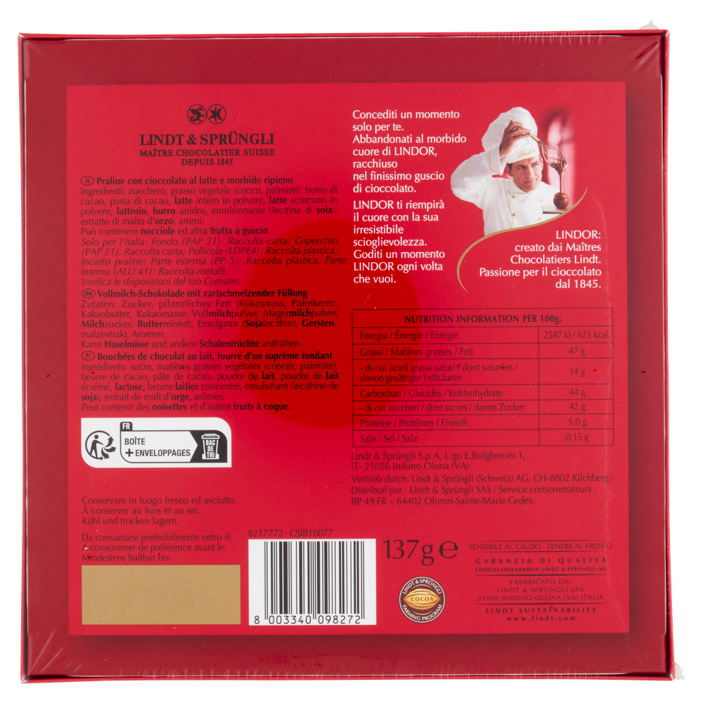 Mini Scatola Lindor Incartata Latte  Lindt - Foto 3
