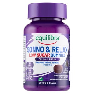 Equilibra Sonno & Relax Low Sugar Gummies 30 Gummies 90 G - Foto 1