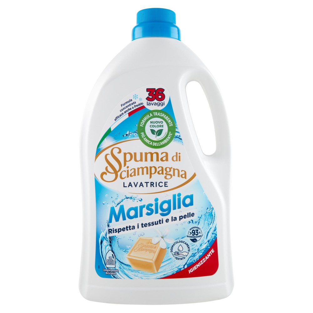Detersivo Liquido Per Lavatrice Marsiglia Spuma Di Sciampagna - Foto 1