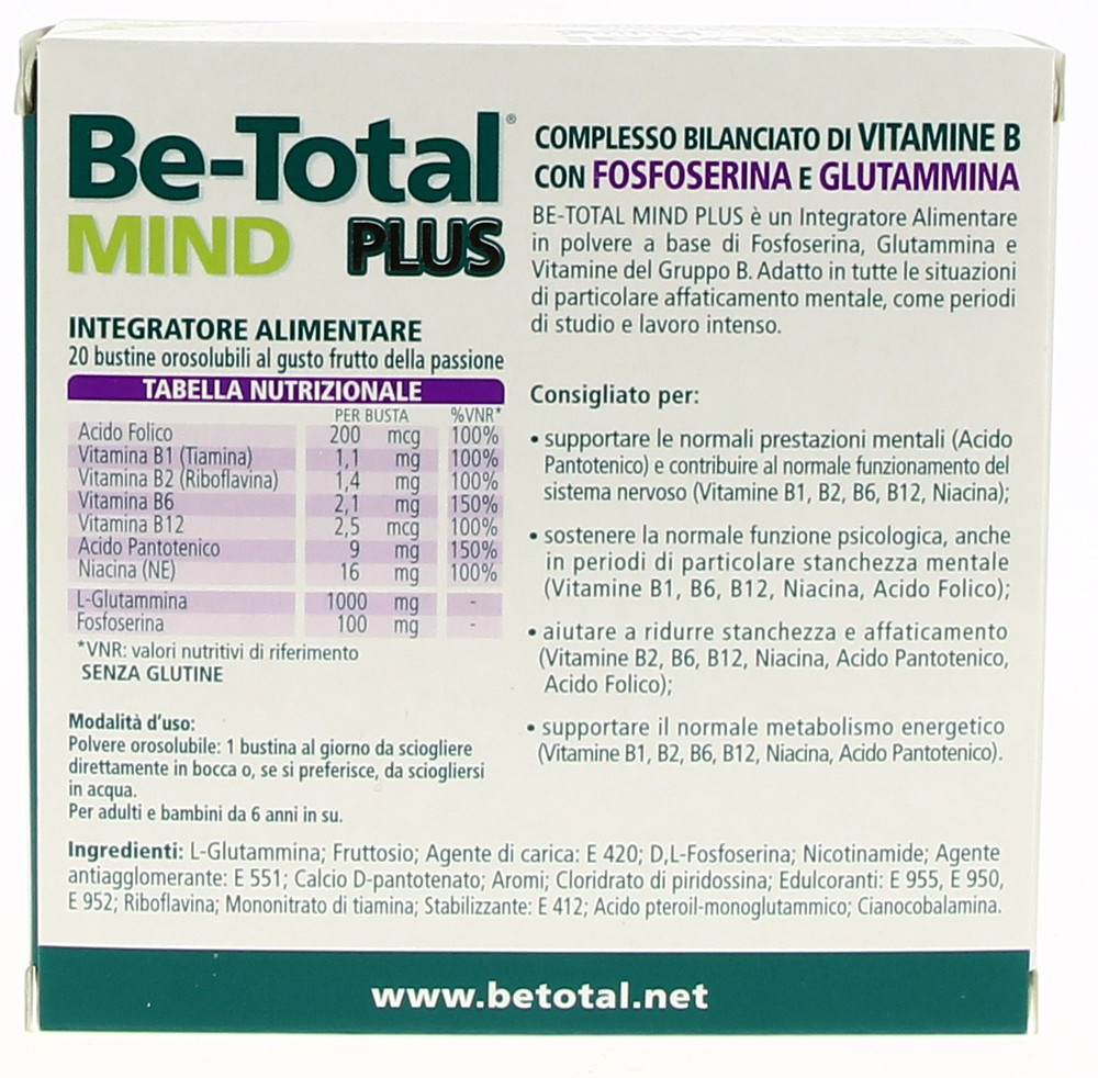 Vitamina B Memoria E Concentrazione Mind Plus Betotal - Foto 2