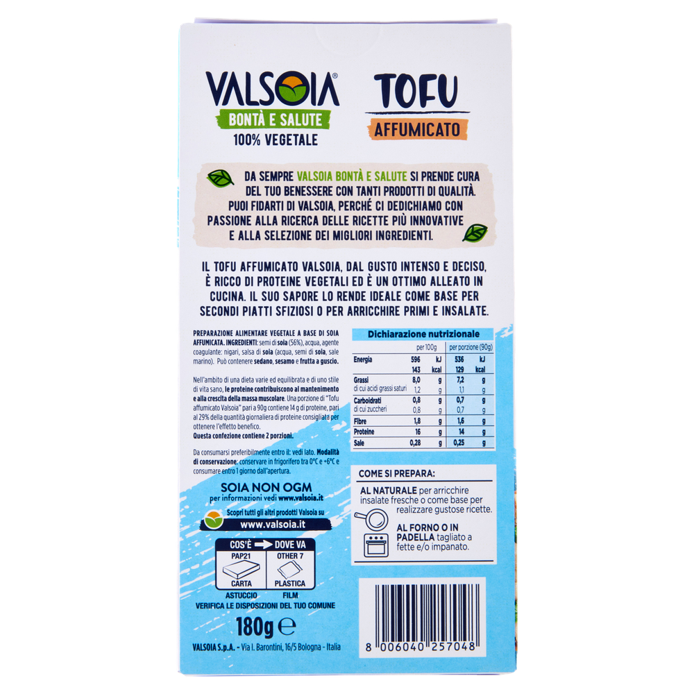 Tofu Affumicato Valsoia Bontà E Salute - Foto 3