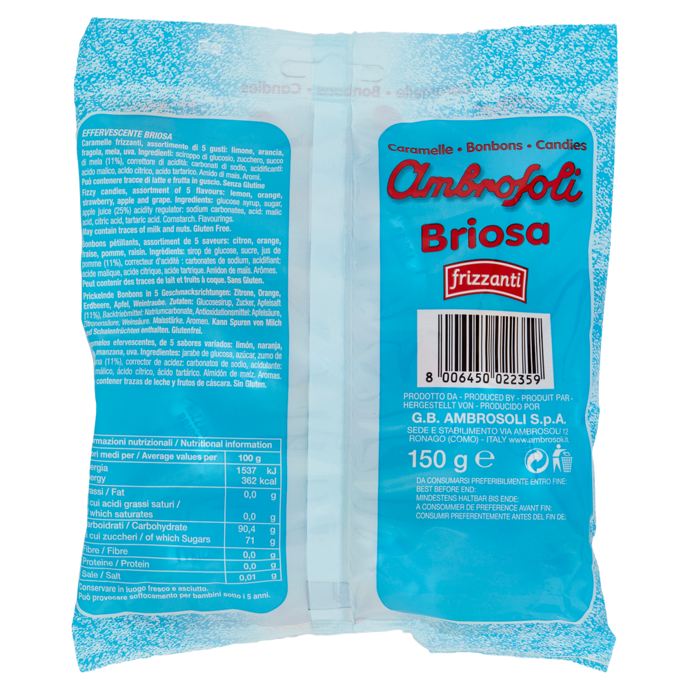 Caramelle Briosa Frizzanti Ai 5 Gusti Assortiti Ambrosoli - Foto 3