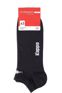 Calze Sneaker Uomo 45/47 Nero Conf Da 3 Kappa - Foto 1