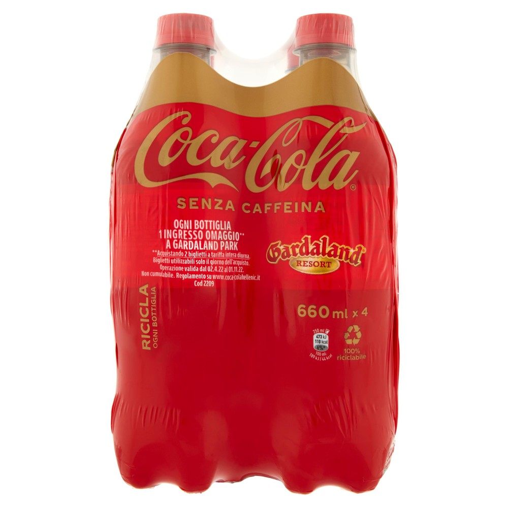4 Coca Cola Senza Caffeina Pet - Foto 1