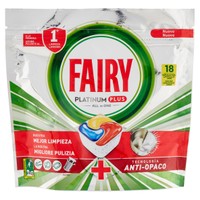 Detergente Per Lavastoviglie Fairy Platinum Plus Limone , conf . da Pz . 18 Detergente Per Lavastoviglie Fairy Platinum Plus Limone , conf . da Pz . 18