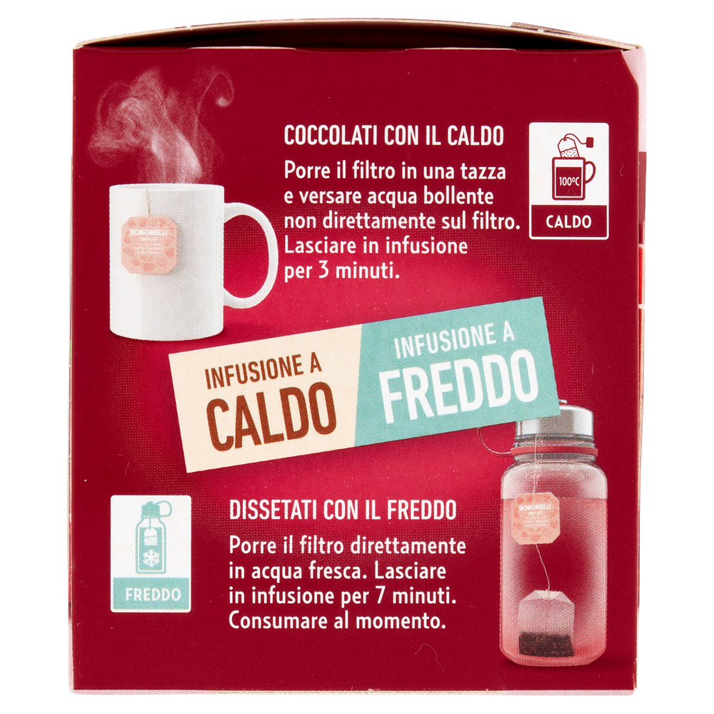 Infuso Fruttosi 100% Naturali Lampone E Ribes Rosso 12x2g Bonomelli - Foto 2