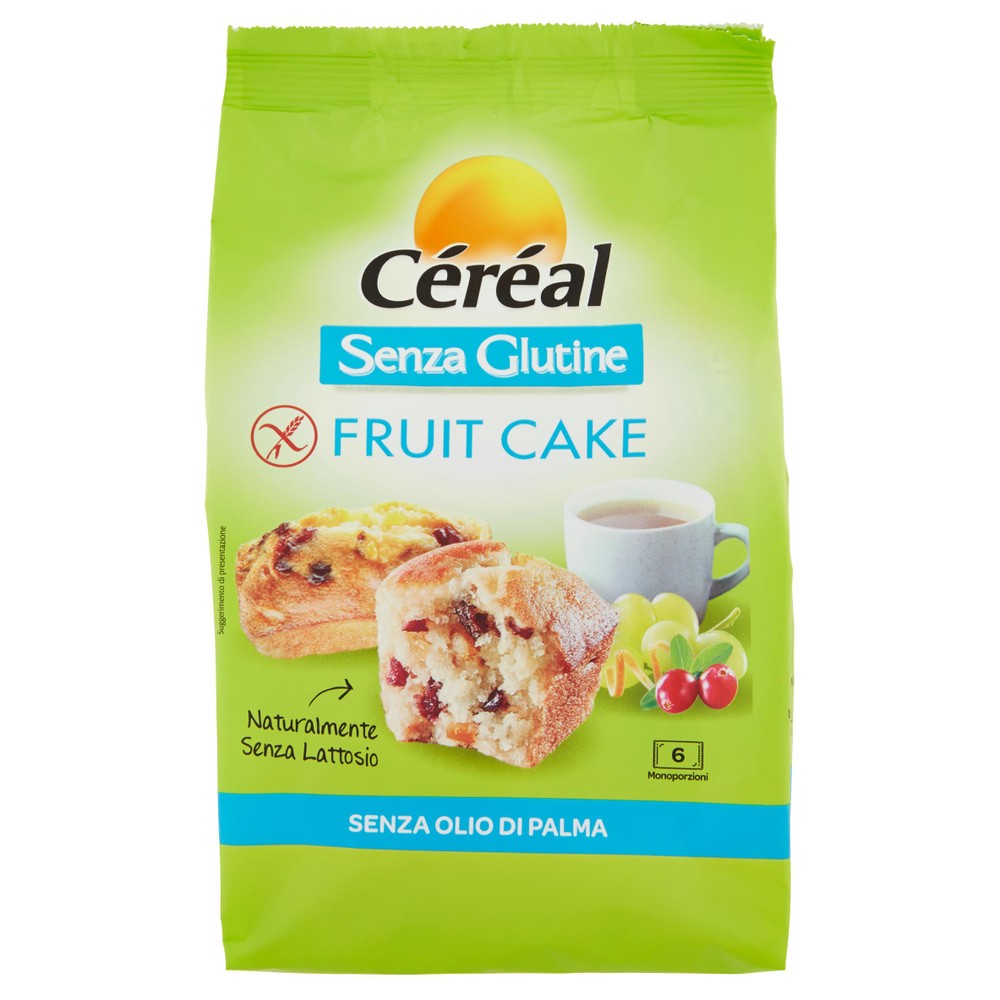 Tortine Fruit Cake Alla Frutta Senza Glutine E Lattosio 6x33g Céréal - Foto 1