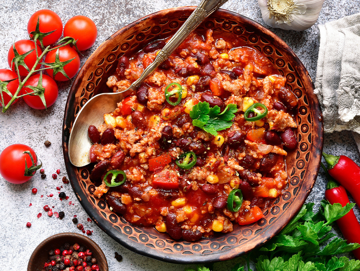 La ricetta del chili con carne, tipico piatto tex-mex