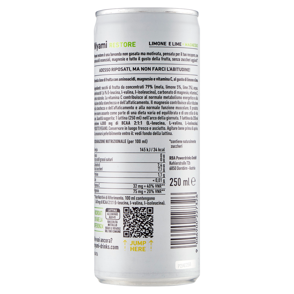 Bevanda Lime Limone Bcaa Myami - Foto 3