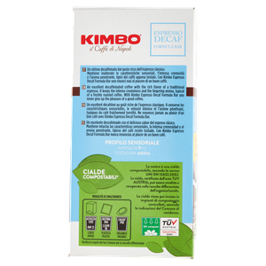 Espresso Decaf Formula Bar In Cialde Compostabili 15pz Kimbo - Foto 2