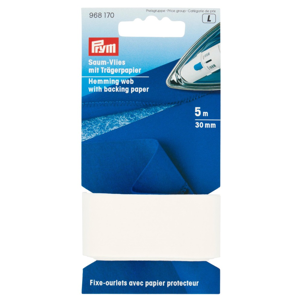 5 Telette Adesive Per Orli Con Carta Di Protezione Mm.30 X Mt.5 Prym - Foto 1