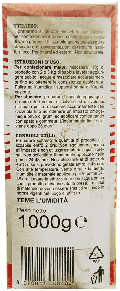 Cemento Grigio Nespoli Kg.1 - Foto 2