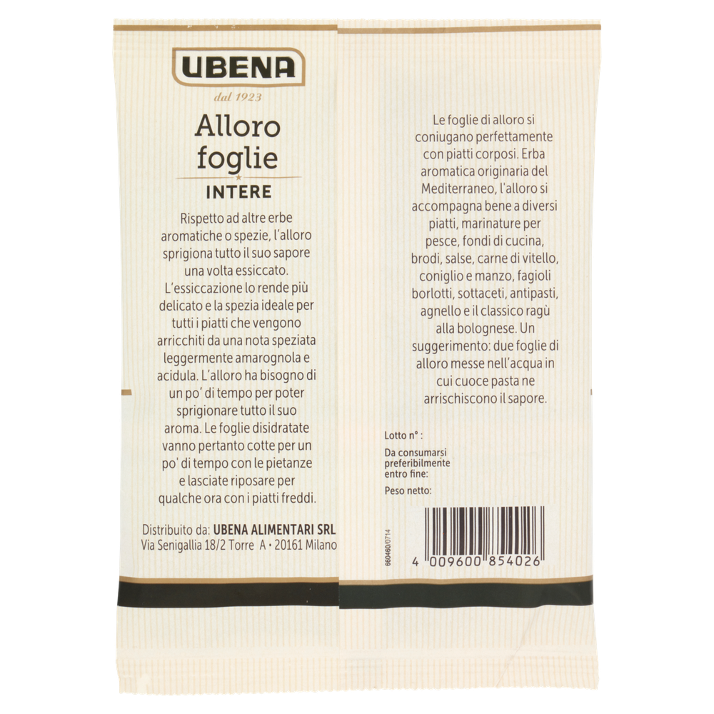 Alloro Foglie Intere Ubena