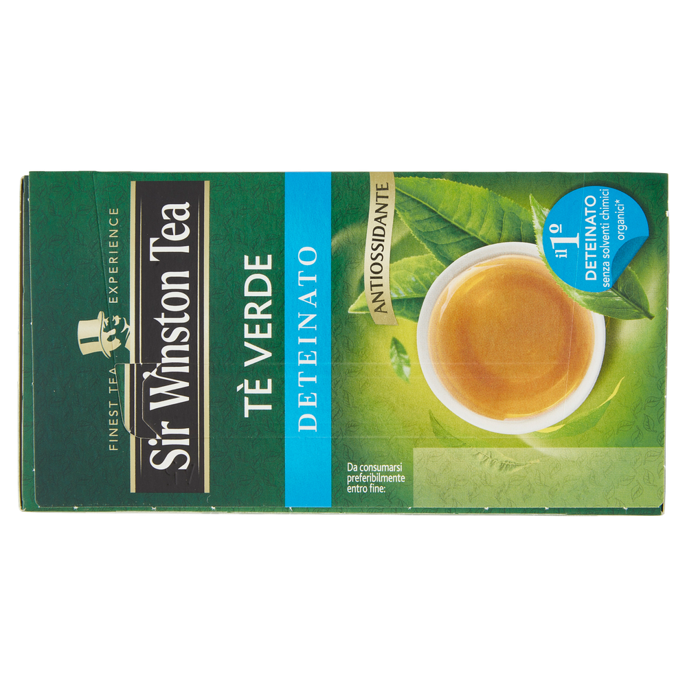 Tè Verde Deteinato Da Agricoltura Biologica 20x1,75g Sir Winston Tea - Foto 3