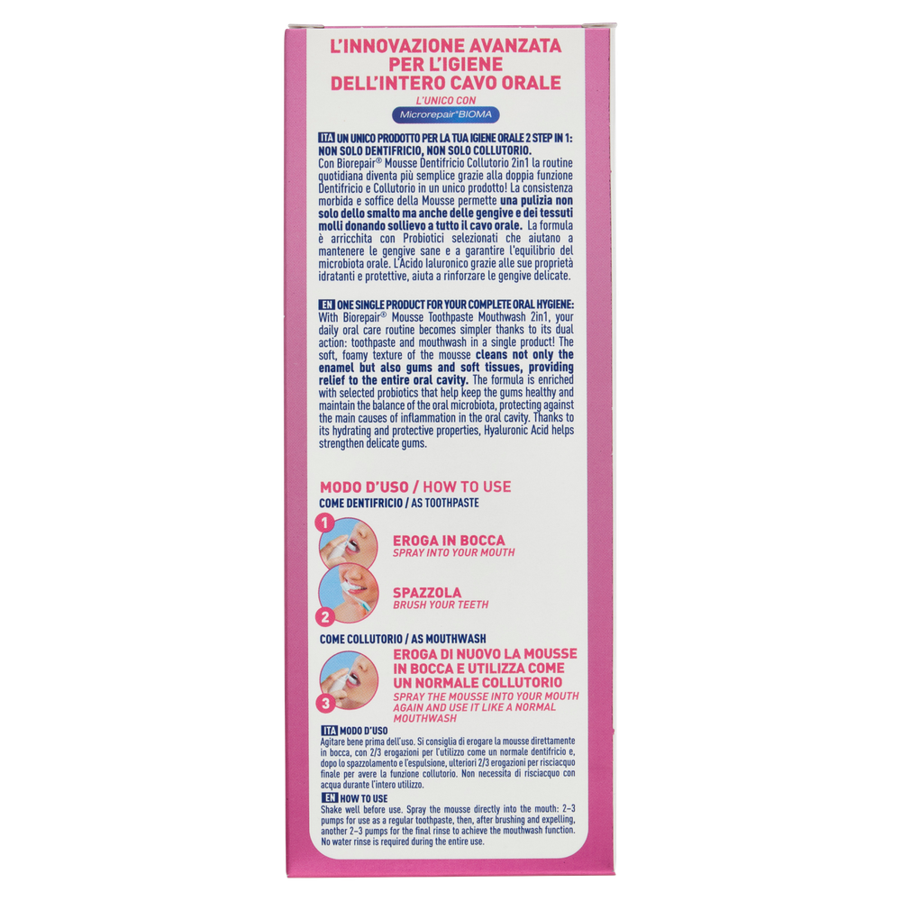 Dentifricio Mousse 2in1 Gengive Biorepair - Foto 3